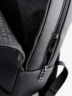 Discount Armani Exchange Logo Black Backpack