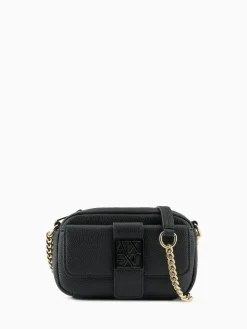 Clearance Armani Exchange Logo Messenger Black Bag