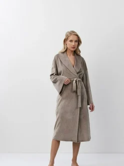 Aruelle Brown Capucine Mid Length Robe^Women Bathrobes