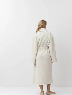 Aruelle Simone Full Length Textured Cream Robe^Women Bathrobes