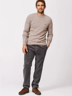 Online Aubin Phillips Lambswool Natural Crew Neck Jumper