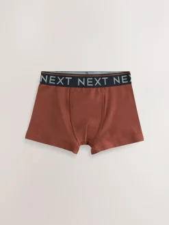 New Next Autumnal Multi with Black Waistband Trunks 7 Pack (2-16yrs)