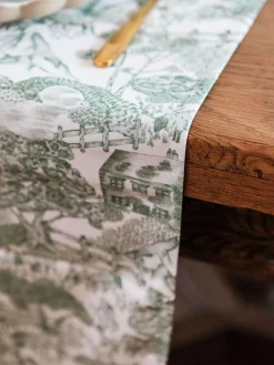 Avalon Home Green Lake District Toile Table Runner^ Table Linen, Placemats & Coasters