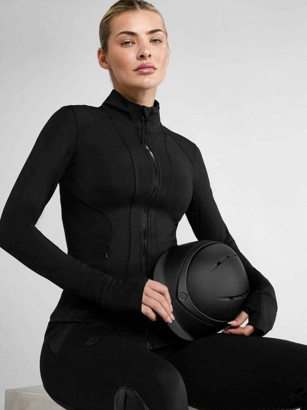 Clearance Aztec Diamond Fitted Jacket Black