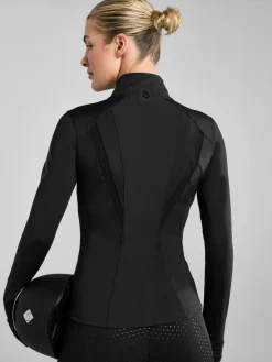 Clearance Aztec Diamond Fitted Jacket Black