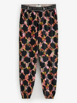 Online B by Ted Baker Black Floral Black Pyjamas
