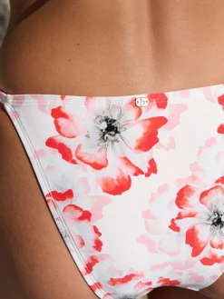 B by Ted Baker Floral High Waist White Briefs^Women Swimwear