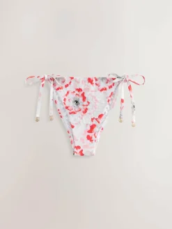 B by Ted Baker Floral High Waist White Briefs^Women Swimwear