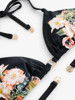 Sale B by Ted Baker Koi Triangle Black Bikini Top
