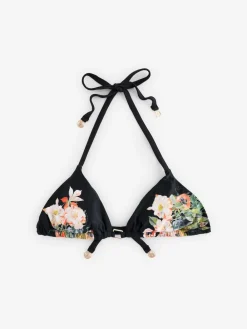 Sale B by Ted Baker Koi Triangle Black Bikini Top