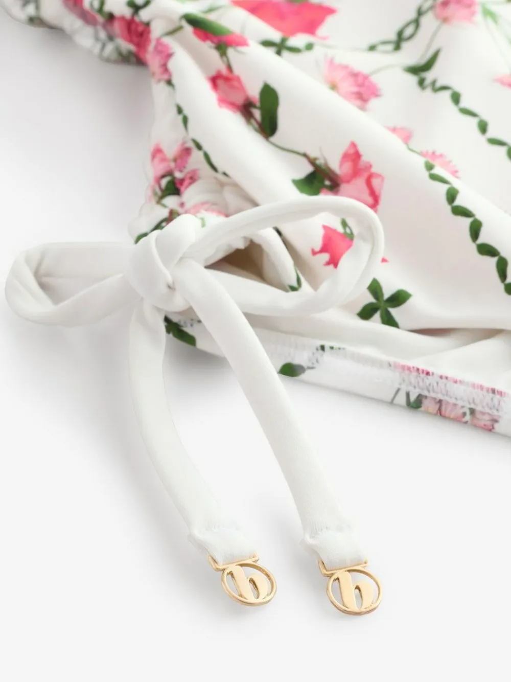 New B by Ted Baker Tummy Control Bandeau Swimsuit White