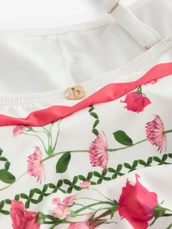 New B by Ted Baker Tummy Control Bandeau Swimsuit White