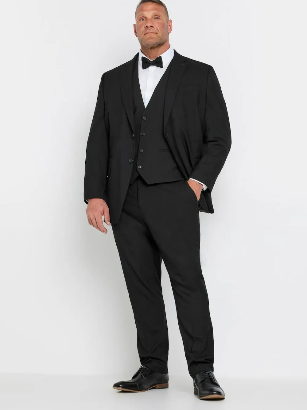 BadRhino Big & Tall Black Tailoring Suit Waistcoat^ Vests