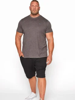 Online BadRhino Big & Tall Stretch Elasticated Waist Chinos Shorts Black