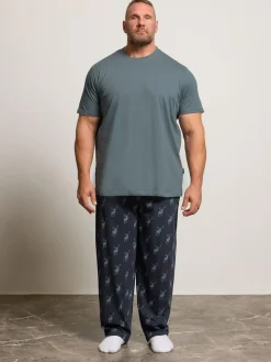 BadRhino Big & Tall Blue Stag Pyjamas Set^ Pyjamas