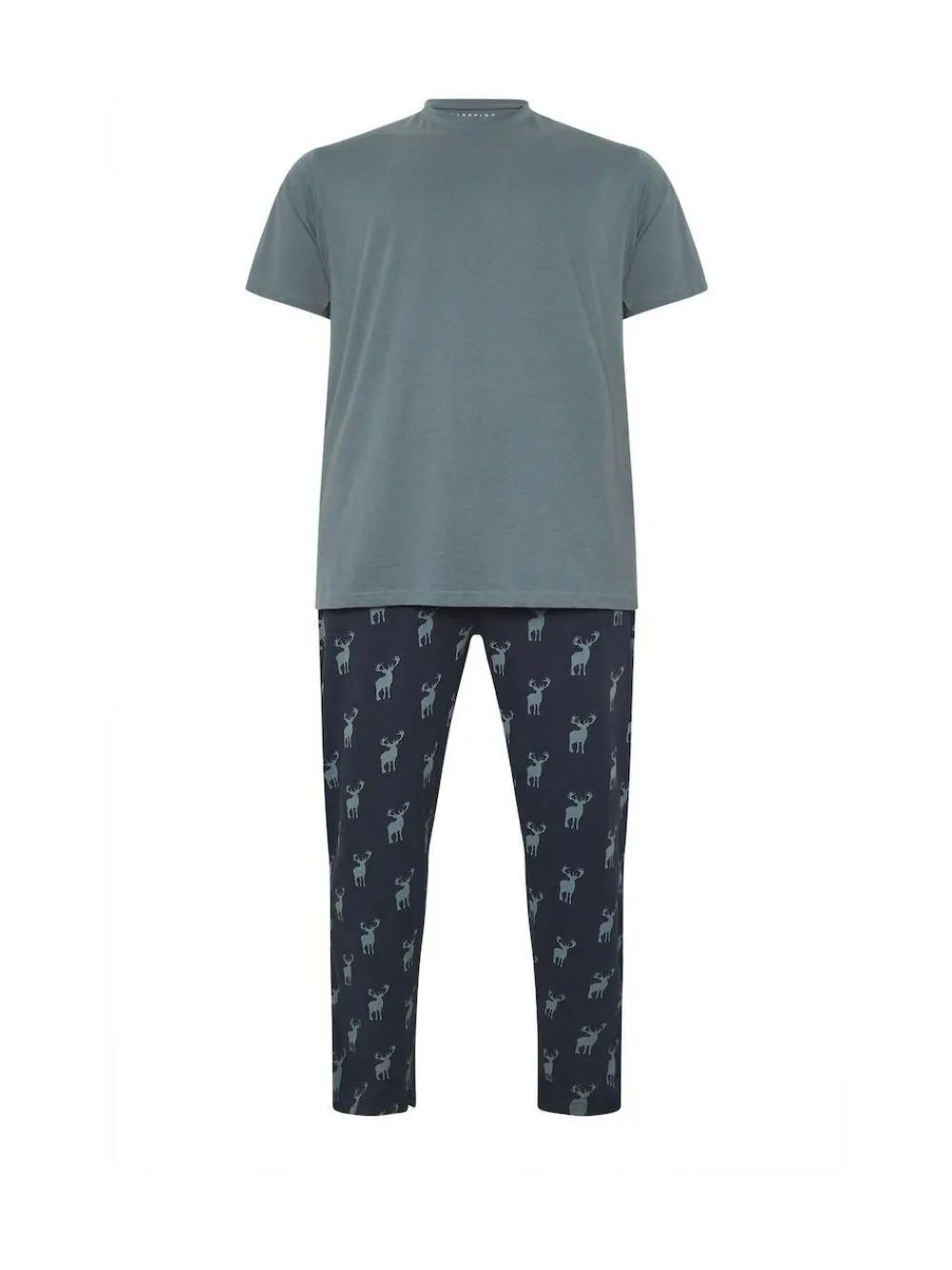 BadRhino Big & Tall Blue Stag Pyjamas Set^ Pyjamas