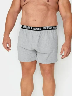Sale BadRhino Big & Tall Boxers 5 Packs Grey