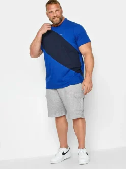 Sale BadRhino Big & Tall Grey Essential Jersey Joggers Shorts