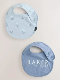 Baker by Ted Baker 2 Pack Blue Baby Bibs^ Newborn Accessories|Bibs