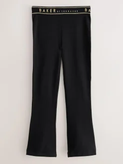 New Baker by Ted Baker 3 Pack Black/Pink Flares Leggings