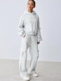 Baker by Ted Baker 2 Piece Grey Marl Graphic Hoodie & Cargo Joggers Set^ Sweatshirts & Hoodies|Sets & Coords