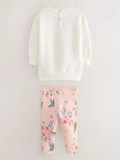 Baker by Ted Baker 2 Piece Longline Bow Sweat and Floral Leggings Set^ Sweatshirts & Hoodies|Sets & Coords