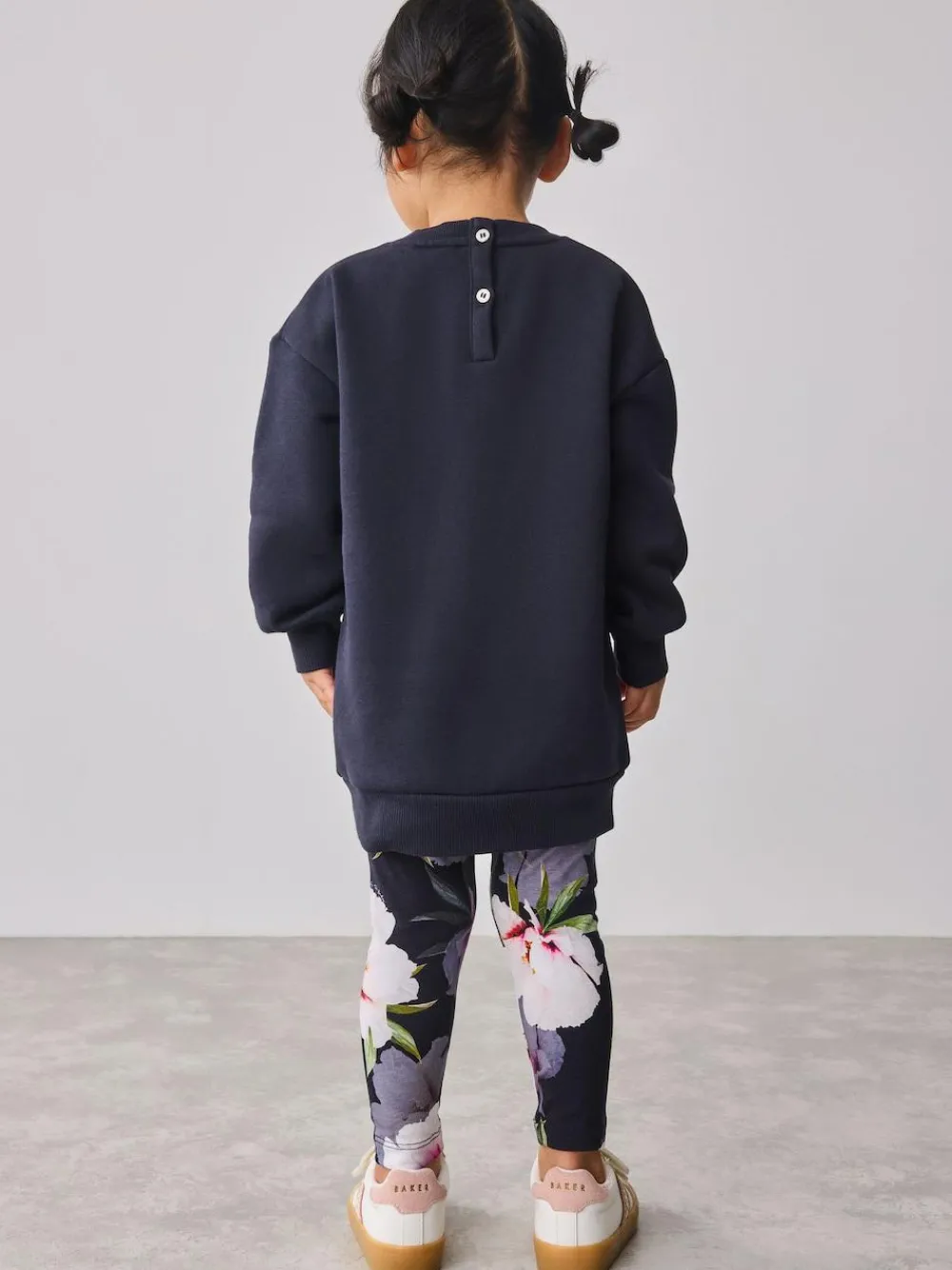 Baker by Ted Baker 2 Piece Longline Bow Sweat and Floral Leggings Set^ Sweatshirts & Hoodies