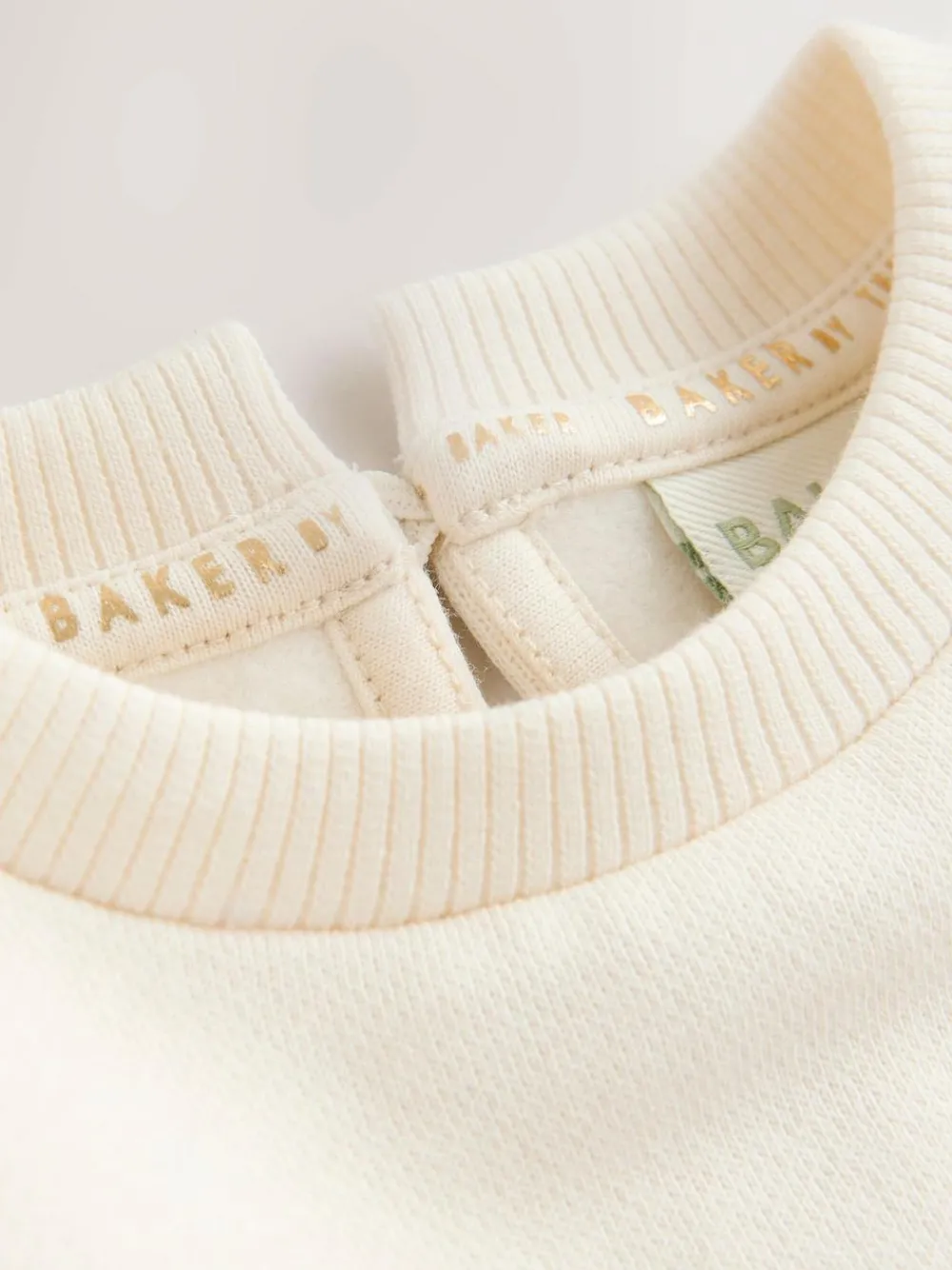 Hot Baker by Ted Baker 2 Piece Cream Sweat & Pintuck Wide Leg Jogger Set