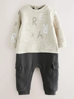 Baker by Ted Baker All Over Print Long Sleeve Romper^ Rompers & Overalls