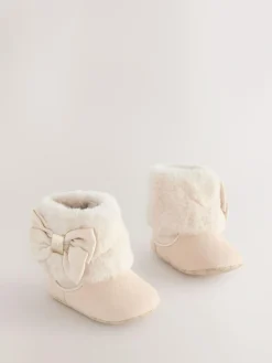 Baker by Ted Baker Baby Girls Faux Fur Trim Padders Boots^ Boots|Baby Boots