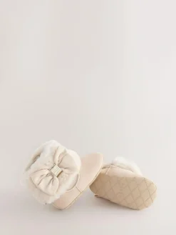 Baker by Ted Baker Baby Girls Faux Fur Trim Padders Boots^ Boots|Baby Boots