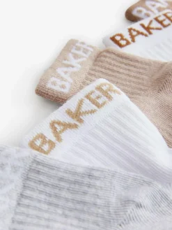 New Baker by Ted Baker Baby Socks 5 Pack Neutral