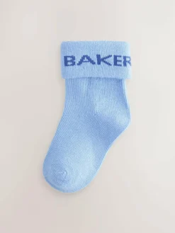 Outlet Baker by Ted Baker Baby Socks 5 Pack Blue