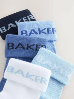 Outlet Baker by Ted Baker Baby Socks 5 Pack Blue
