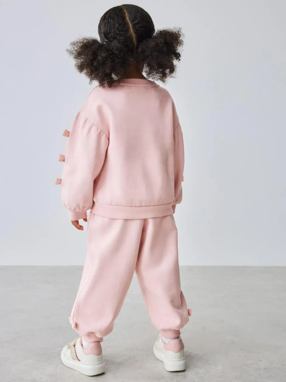 Baker by Ted Baker Blue 2 Piece Side Bow Detail Sweat & Joggers Set Pink