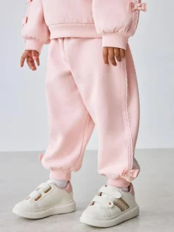 Baker by Ted Baker Blue 2 Piece Side Bow Detail Sweat & Joggers Set Pink