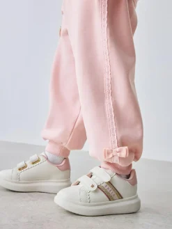 Baker by Ted Baker Blue 2 Piece Side Bow Detail Sweat & Joggers Set Pink