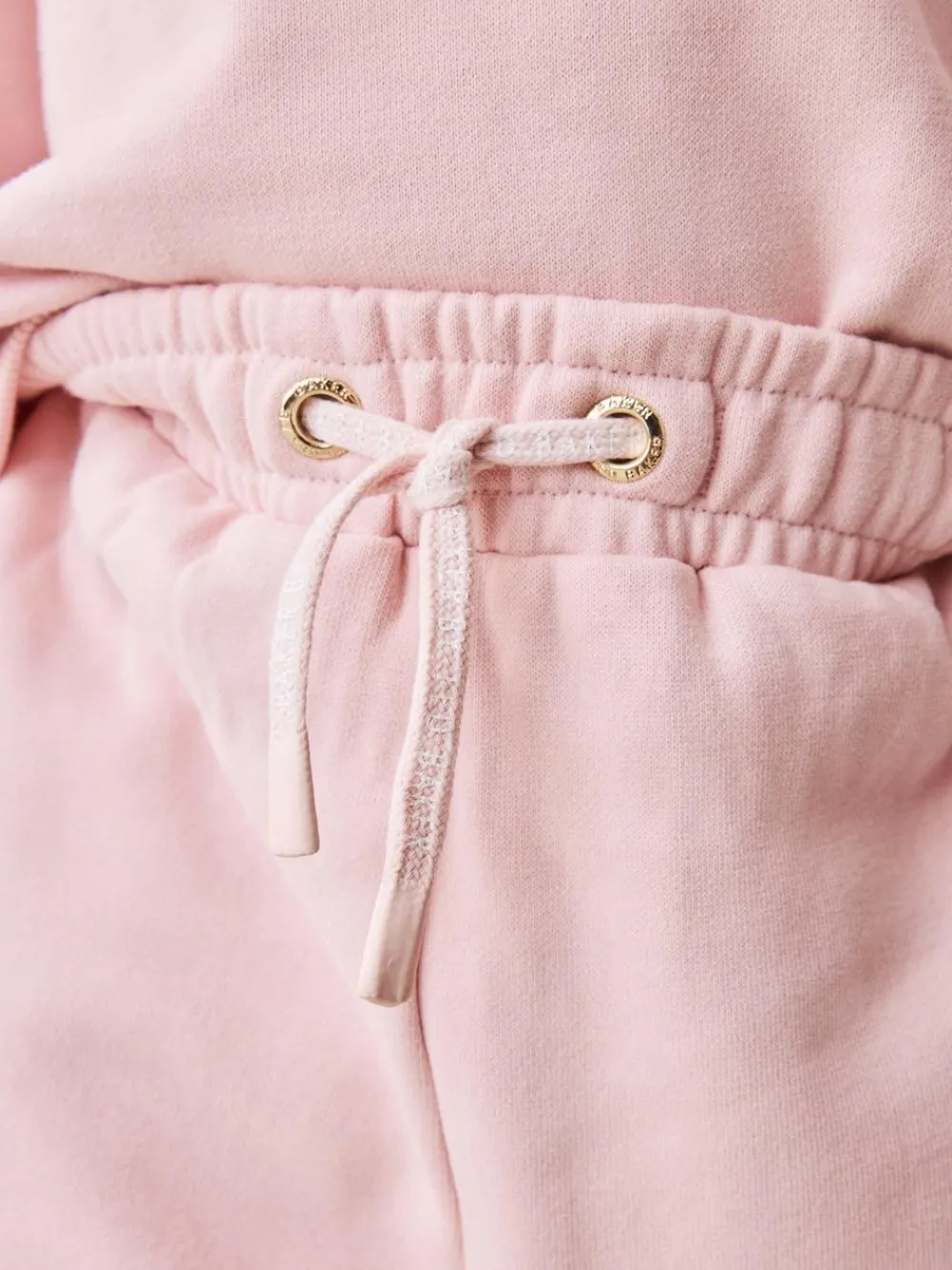 Baker by Ted Baker Blue 2 Piece Side Bow Detail Sweat & Joggers Set Pink