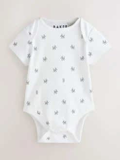 Hot Baker by Ted Baker Blue 3 Pack Short Sleeve Bodysuits