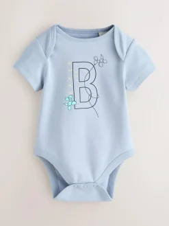 Hot Baker by Ted Baker Blue 3 Pack Short Sleeve Bodysuits