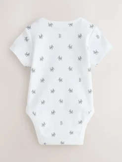 Hot Baker by Ted Baker Blue 3 Pack Short Sleeve Bodysuits