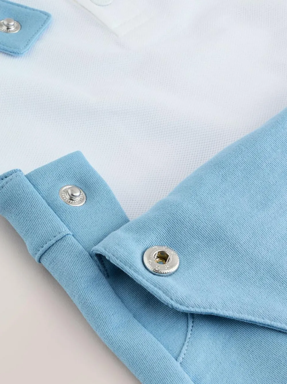 Hot Baker by Ted Baker Blue Dungarees and Polo Shirt Set