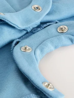 Hot Baker by Ted Baker Blue Dungarees and Polo Shirt Set