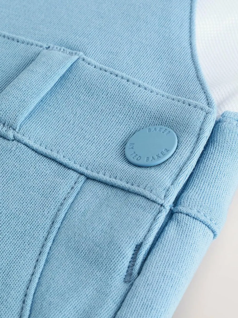 Hot Baker by Ted Baker Blue Dungarees and Polo Shirt Set