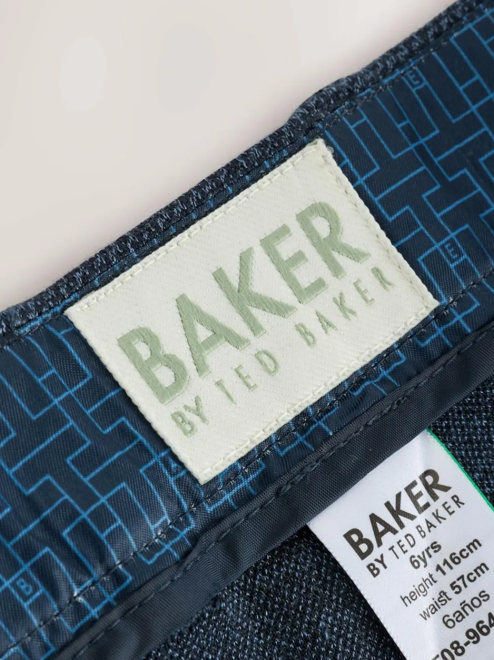Baker by Ted Baker Blue Jersey Suit Trousers^BOY Suits & Vest