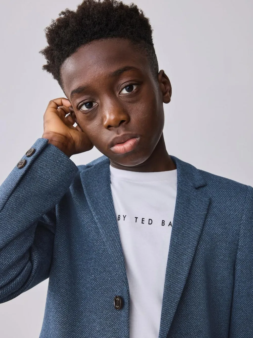 Baker by Ted Baker Blue Jersey Suit Jacket^BOY Suits & Vest