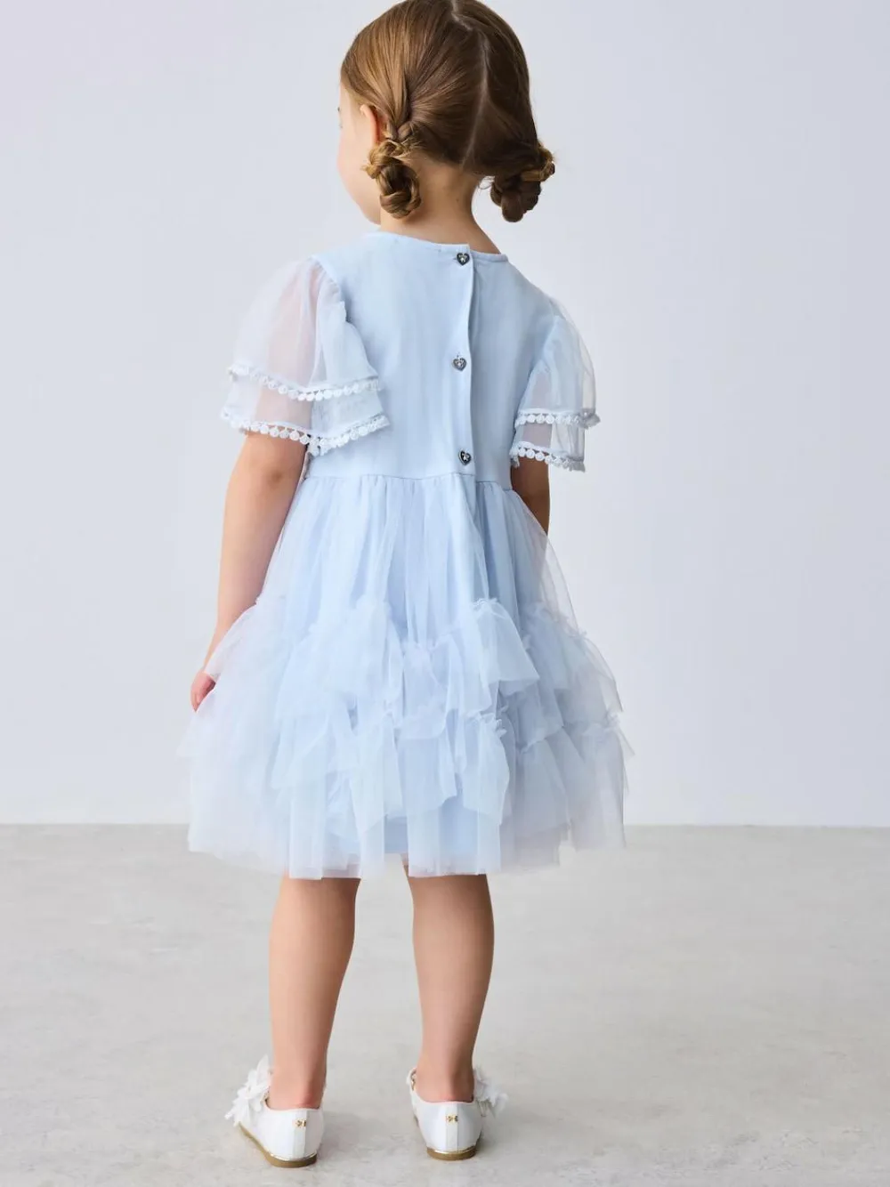 Baker by Ted Baker Blue Mesh Embroidered Detail Dress^ Dresses|Occasionwear