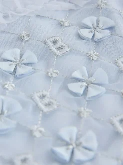 Baker by Ted Baker Blue Mesh Embroidered Detail Dress^ Dresses|Occasionwear