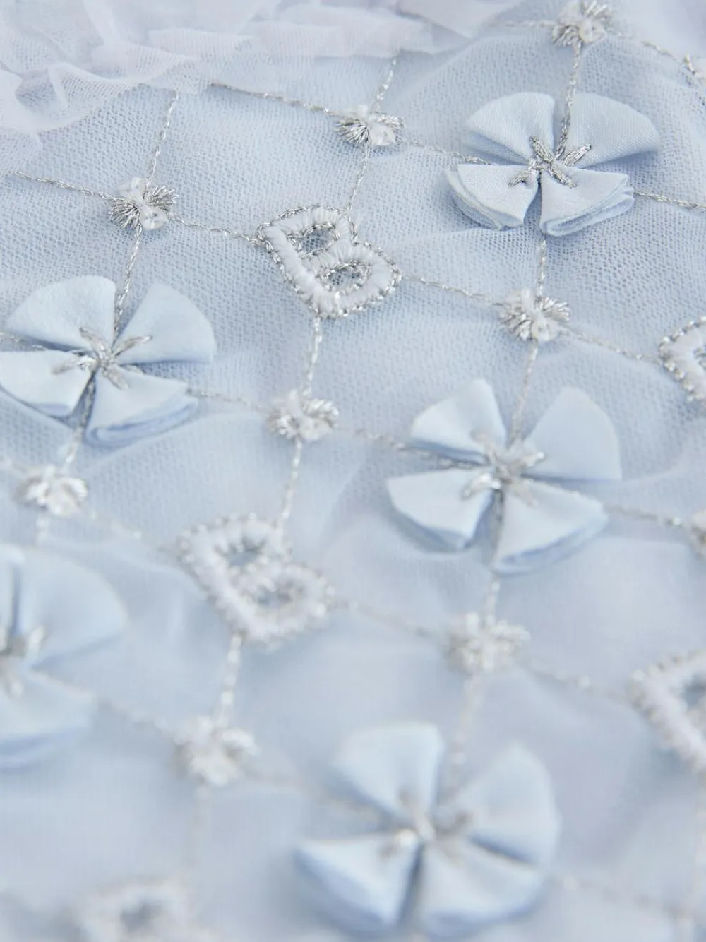 Baker by Ted Baker Blue Mesh Embroidered Detail Dress^ Dresses|Occasionwear