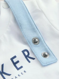 Online Baker by Ted Baker Blue Quilted Dungarees and T-Shirt Set